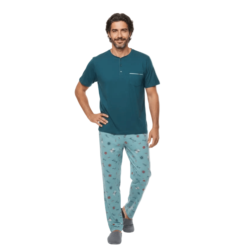 Pijama Rumania Manga Corta