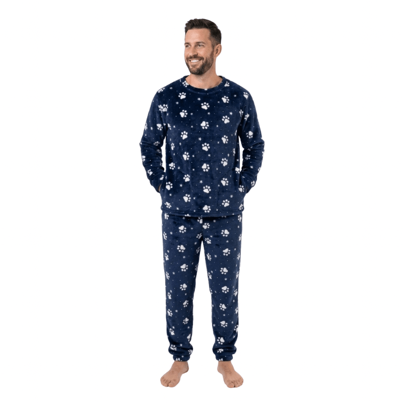 Pijama Familiar Huellas Hombre
