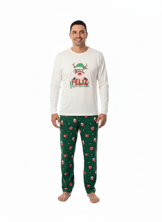 Pijama de Navidad Verde - Hombre