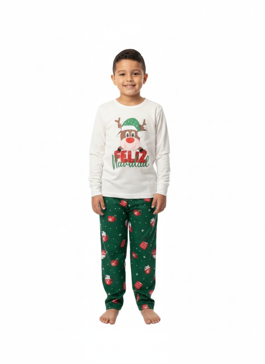 Pijama de Navidad Verde - Niño(a)