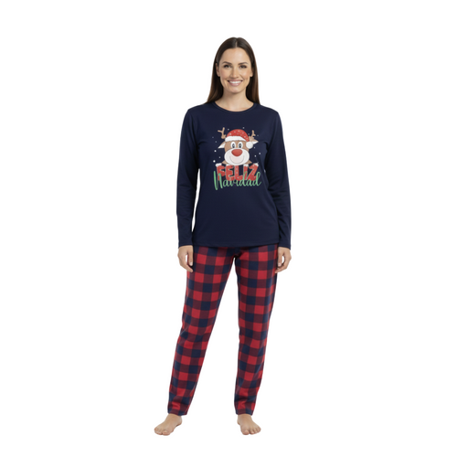 Pijama de Navidad Cuadros - Mujer