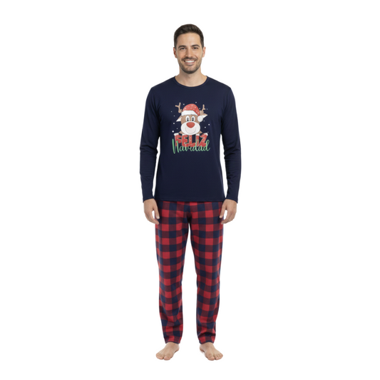 Pijama de Navidad Cuadros - Hombre