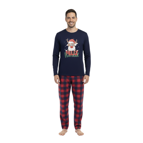 Pijama de Navidad Cuadros - Hombre