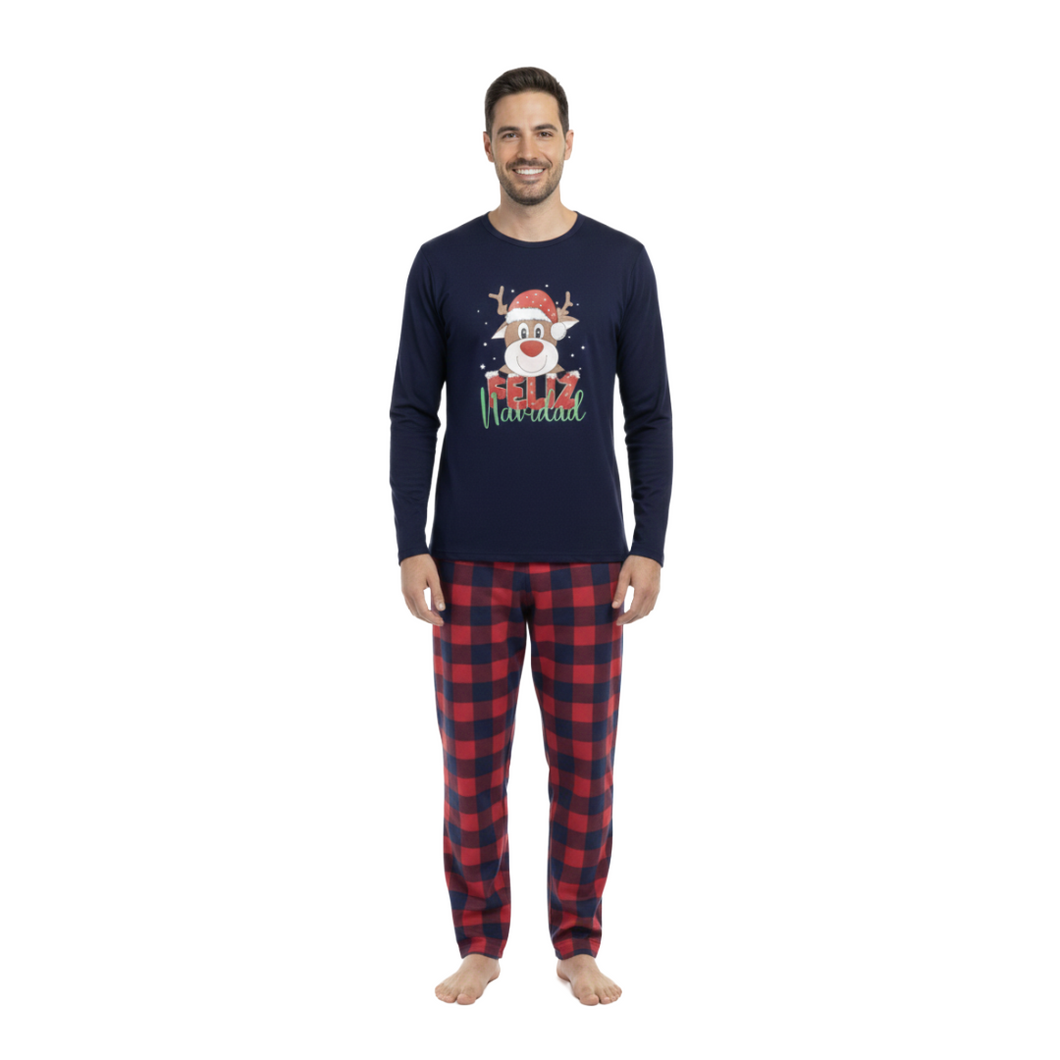 Pijama de Navidad Cuadros - Hombre